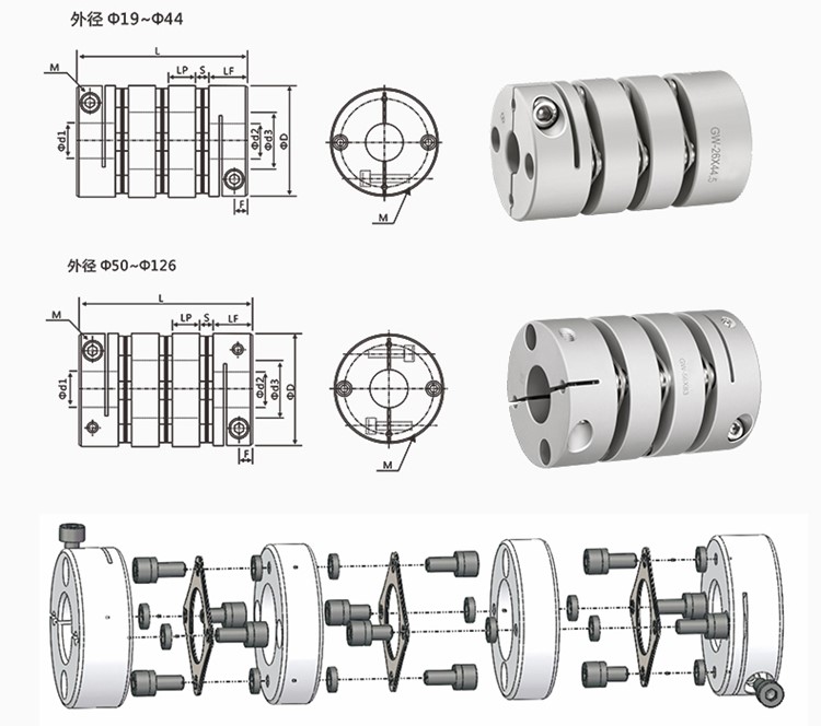 oldham coupling drawings