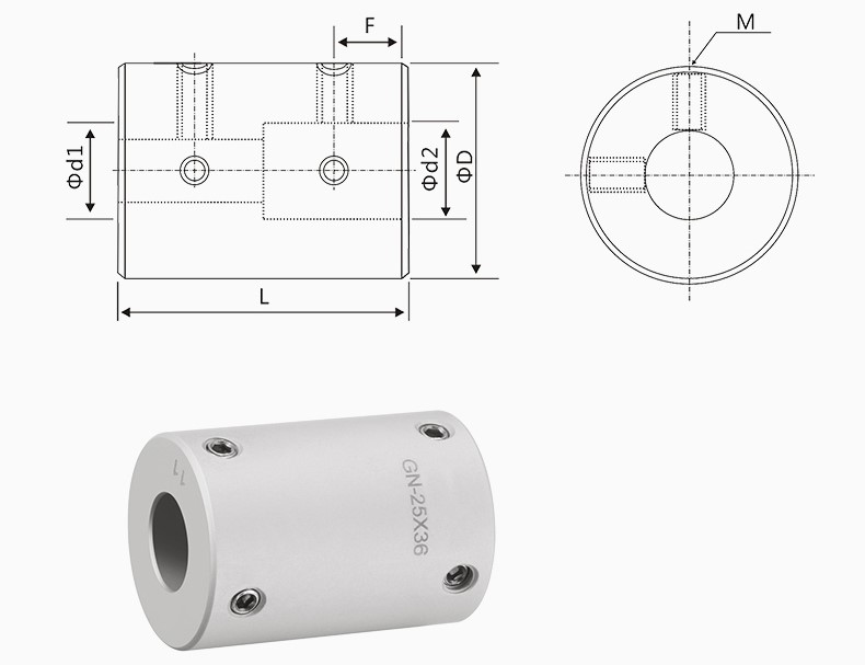 GN RIGID COUPLING DRAWING
