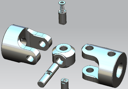 HZCD WXD Alloy Steel Cardan Cross Universal Joint Disassembly Drawing